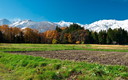 晩秋の田園-白馬深空地区にて